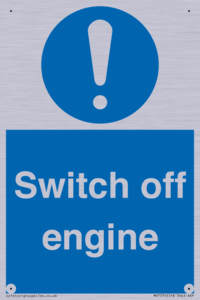 Switch off engine
